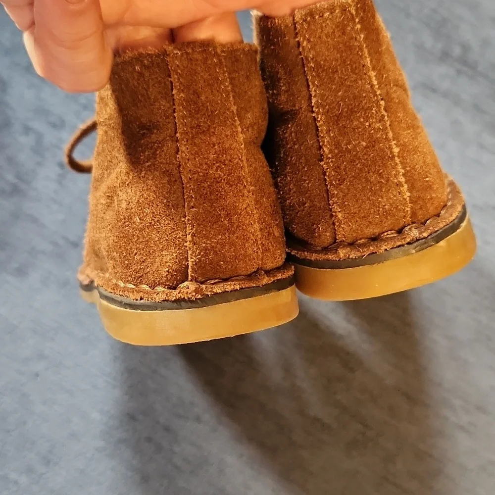 Ralph Lauren Tan Suede Kids Chukka Boots sz 10